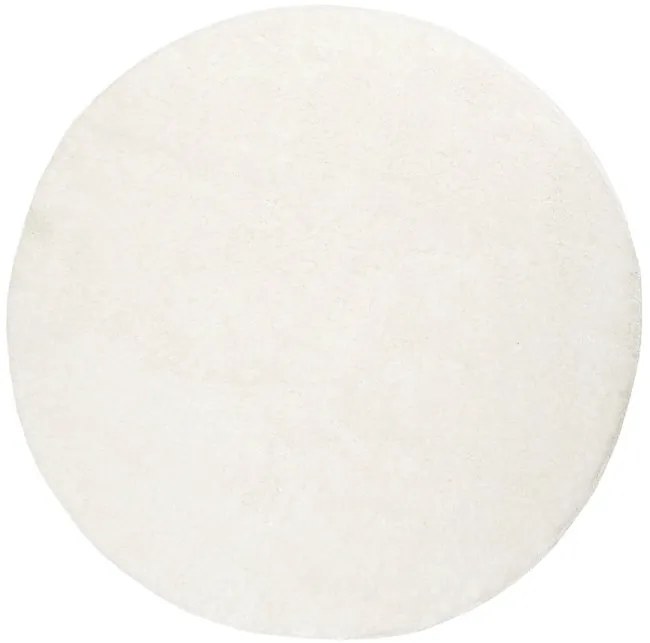 Kúpeľňový koberček Malmo biely, kruh