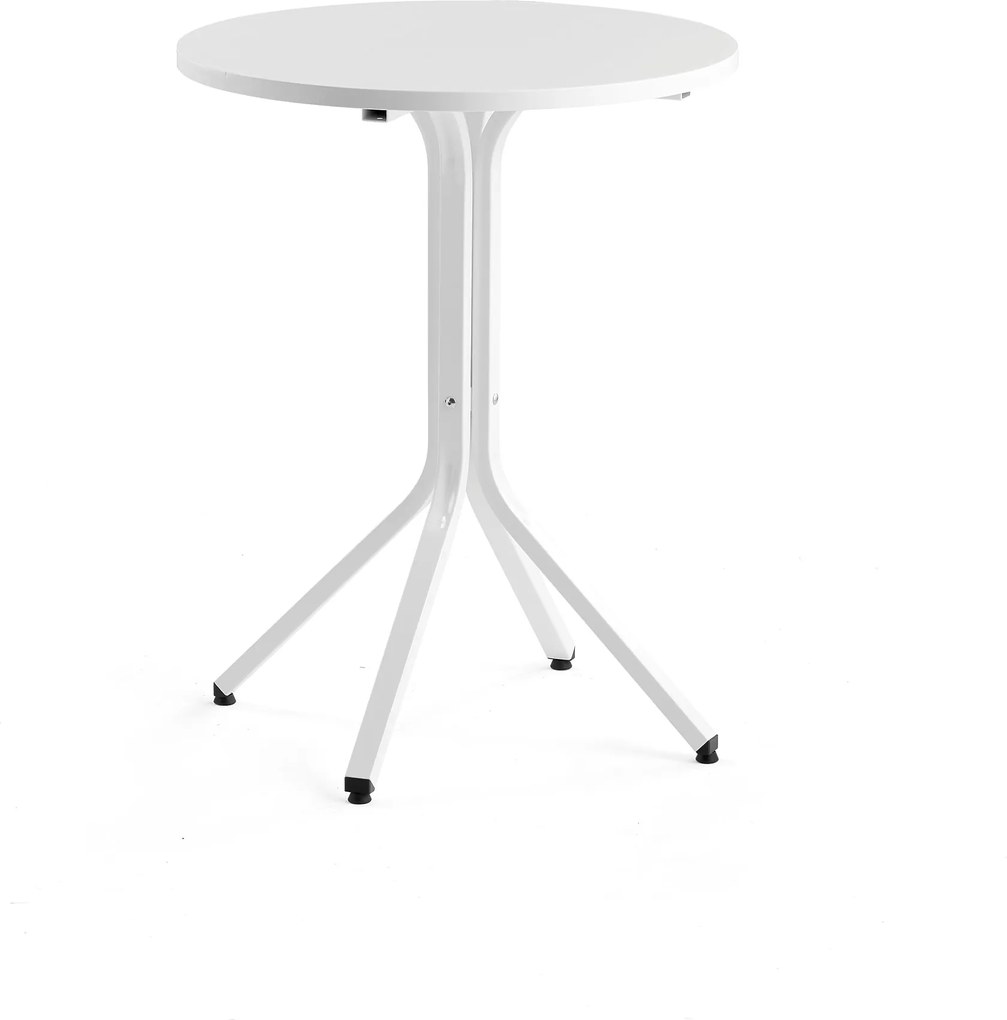 Stôl Various, Ø700x900 mm, biela, biela