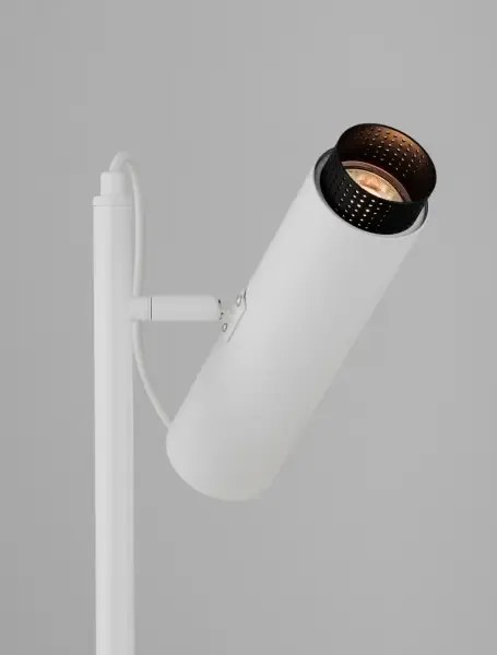 Dizajnová stojaca lampa Nessi Biela