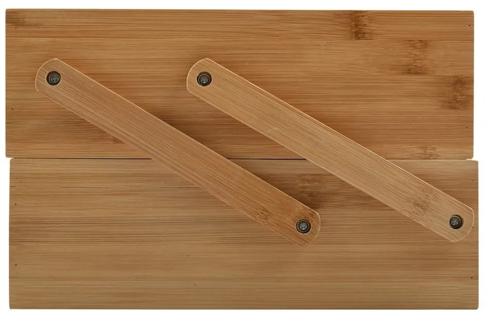 Bambusový kúpeľňový organizér na kozmetiku v prírodnej farbe Isalys – MSV