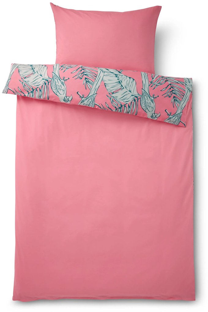 Posteľná bielizeň renforcé, tropická ružová, štandardná veľkosť