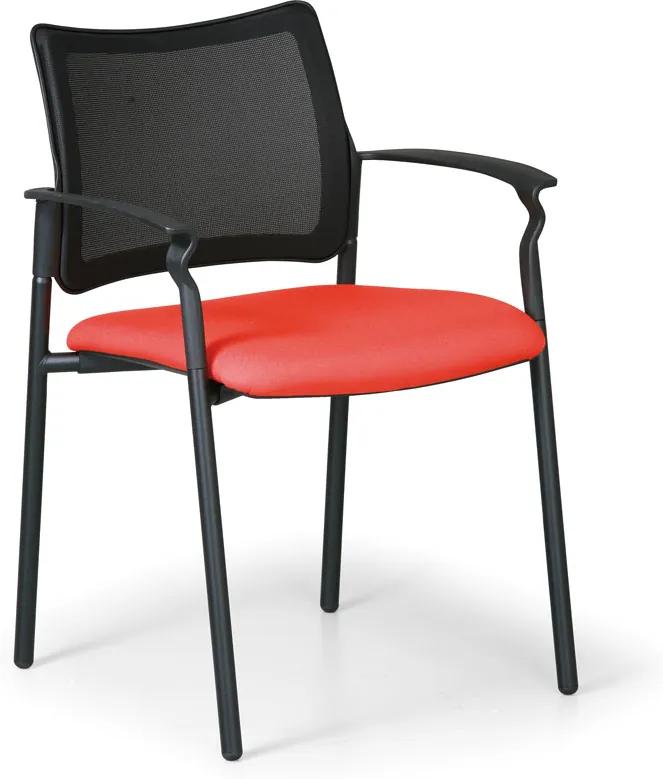 Antares Konferenčná stolička Rock s podpierkami rúk, oranžová