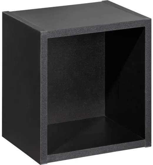 Kúpeľňová zostava Nova Oak II s doskou a skrinkami 80 cm dub evoke/čierna