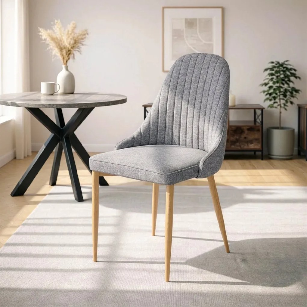 PROXIMA.store - Čalúnená jedálenská stolička TORINO FARBA: čierna