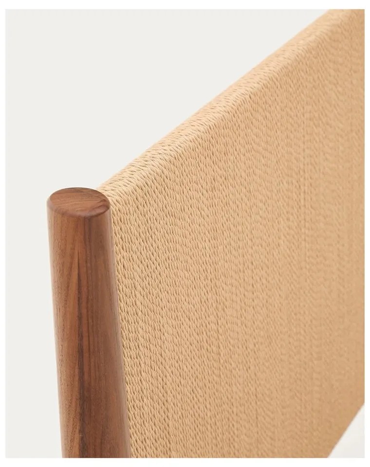 Tmavohnedá dvojlôžková posteľ s roštom 160x200 cm Elan – Kave Home