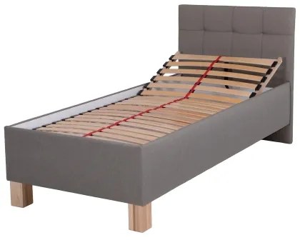 Čalúnená posteľ MARIA ONE 90x200 cm s matracom a úložným priestorom taupe
