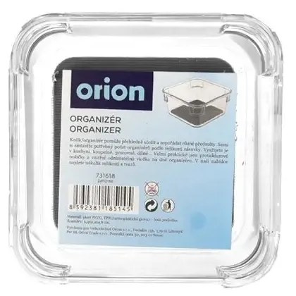 Orion UH organizér - košík Grey 9,4 x 9,4 x 4,8 cm