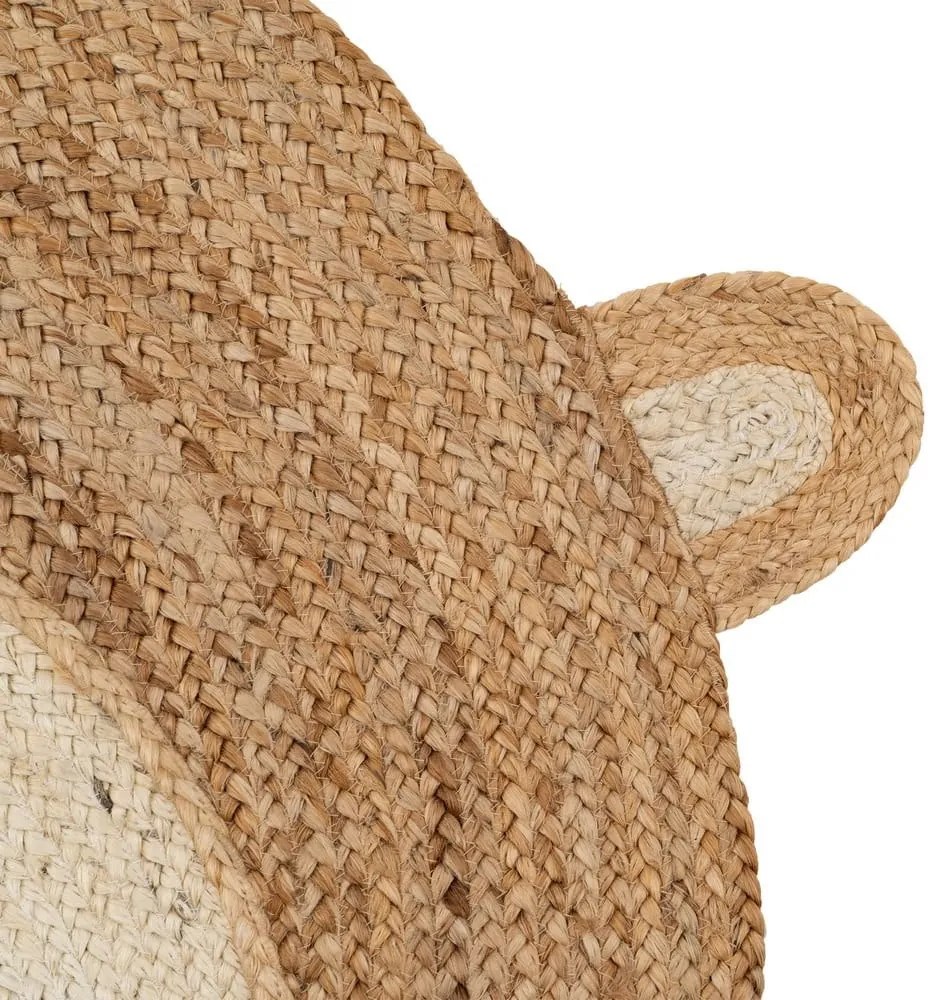 Jutový detský koberec v prírodnej farbe ø 100 cm Chiquillo – Ixia