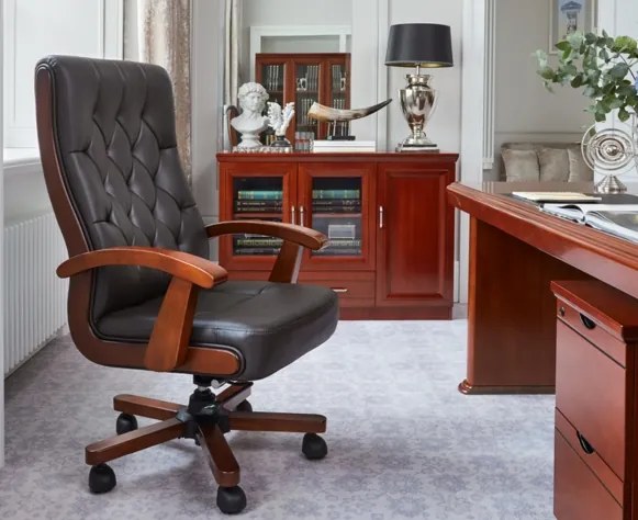 Kožené kreslo Consul hnedé