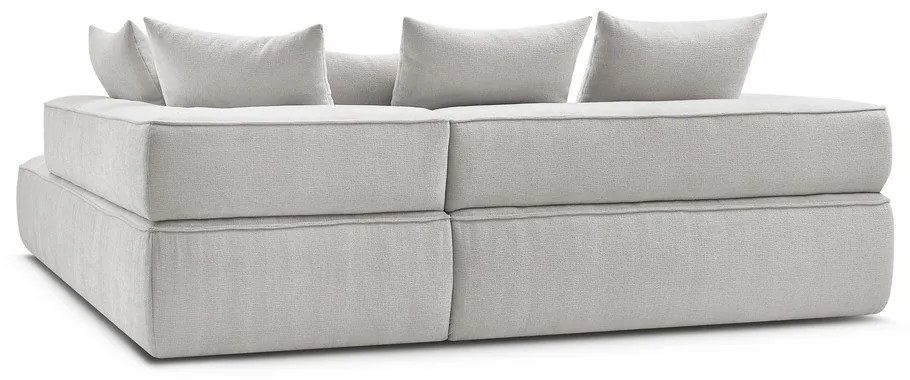 Svetlosivá ženilková rohová pohovka (pravý roh/do L) Whesley – Bobochic Paris