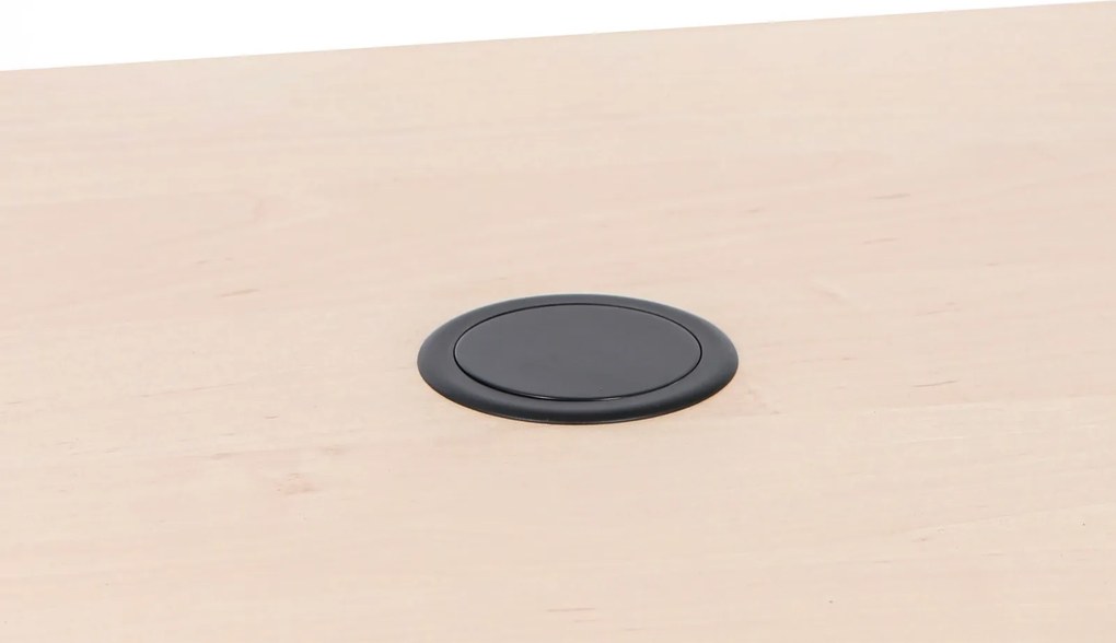 Výsuvná stolová zásuvka, 3× 230 V, USB-A, USB-C, čierna