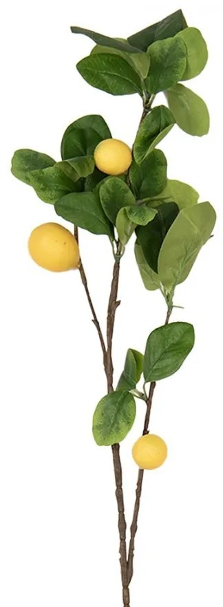 Dekorácia umelá vetvička citrónovník Lemon Tree - 10*7*73 cm