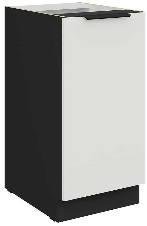 Kuchynská skrinka Aria-Wh/Bl Anti Fingerprint 40d 1f Bb