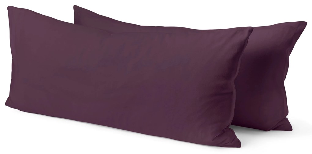 Džersejové obliečky na vankúše, 2 ks, ružové