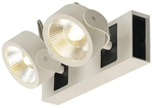 Stropné svietidlo SLV KALU 2x LED bílé/černé 60° 1000130