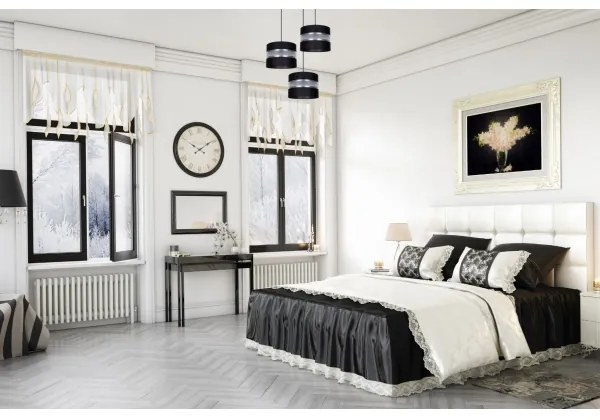 Luster na lanku CORAL 3xE27/60W/230V čierna/chróm pr. 45 cm