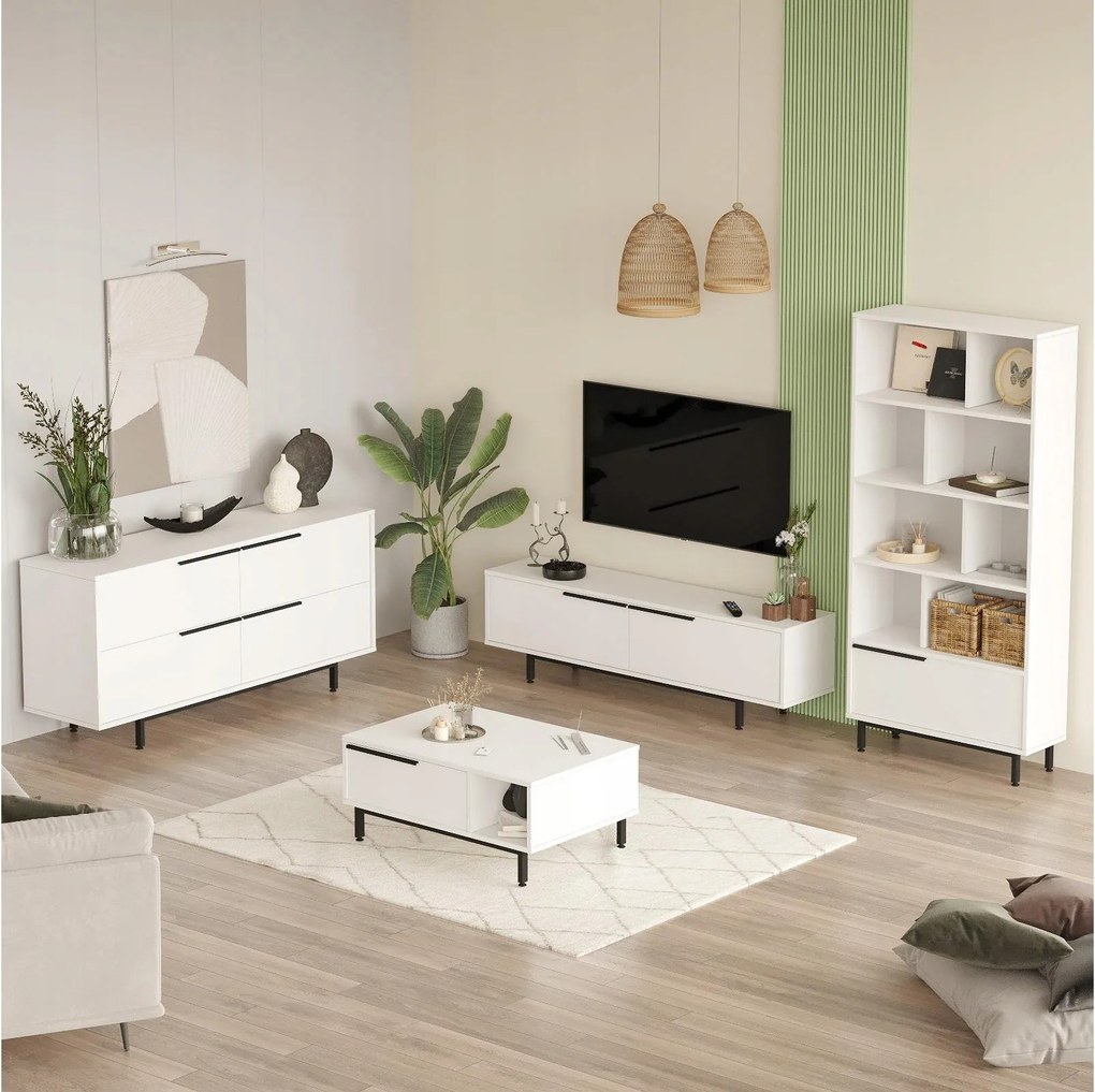 Zostava nábytku do obývacej izby Ontario W (biela)