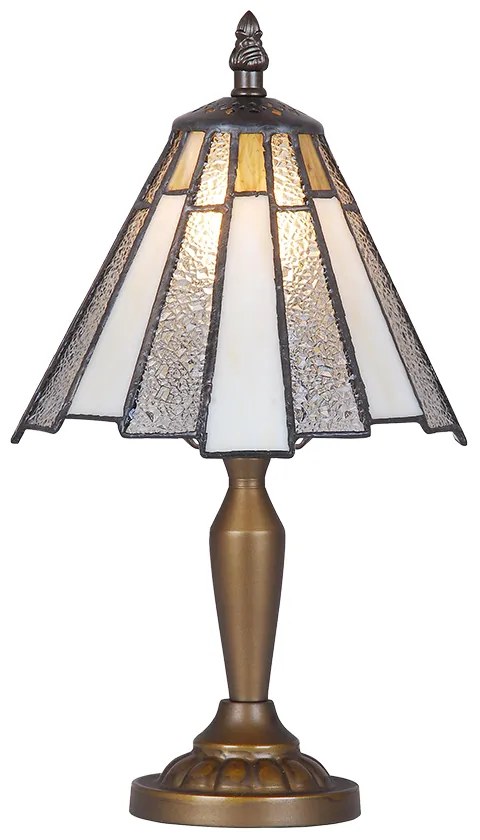 Moderná sivá vitrážová lampa Tiffany Prezent 219 vzor 15