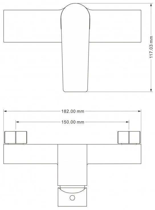 Mexen Erik sprchový set s dažďovou sprchou a sprchovou batériou Lynx, chrómová, 745940205-00