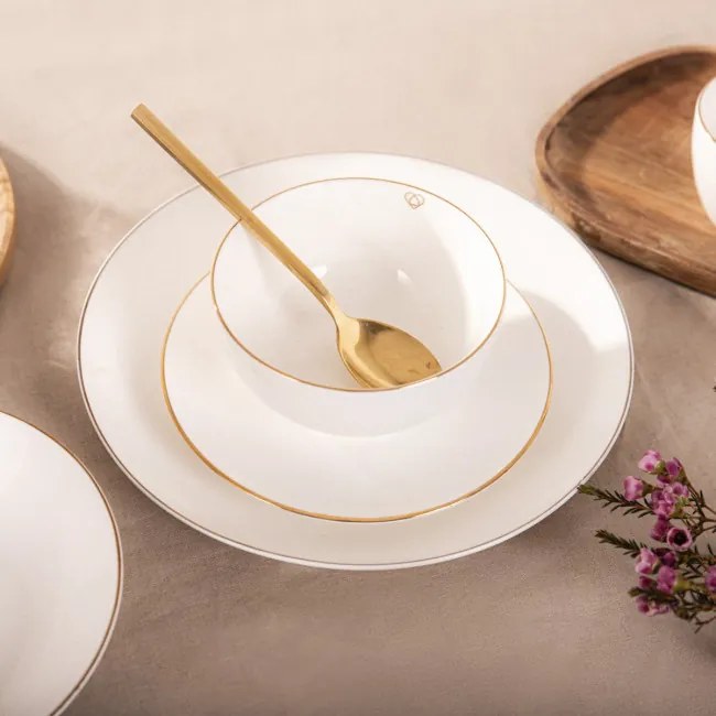 Miska AURO so zlatým okrajom 992029