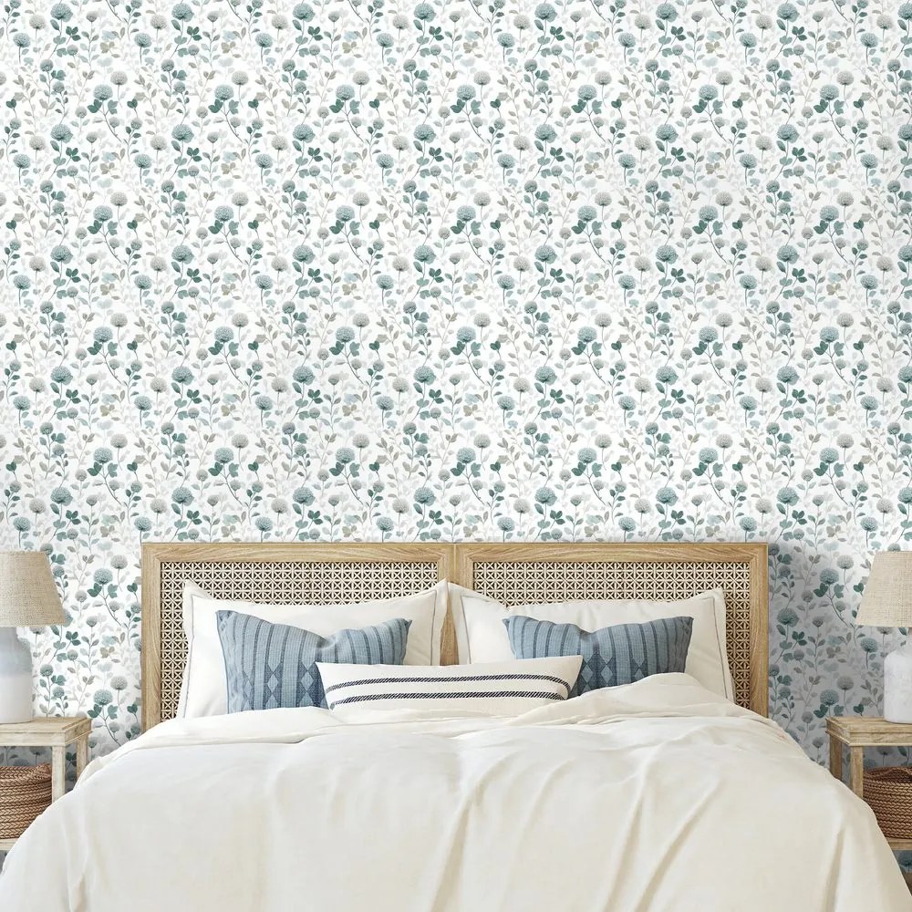 Tapeta jemné kvetinové vetvičky