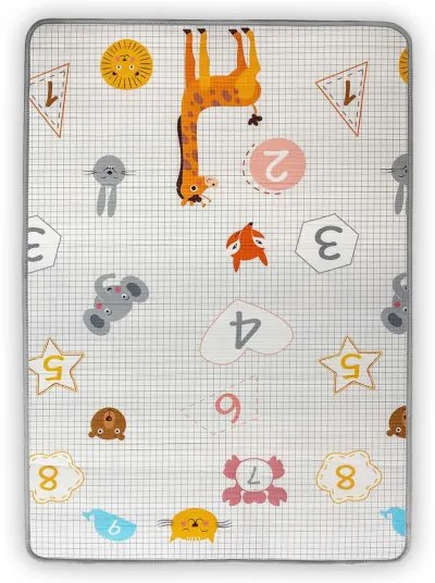 Rolovacia podložka pre deti Kinder 120x178 cm - čísla a sloník