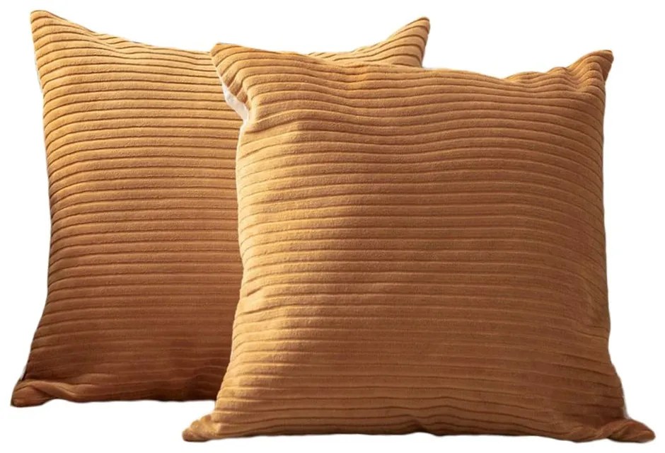 Menčestrové obliečky na vankúše v súprave 2 ks 43x43 cm – Mioli Decor