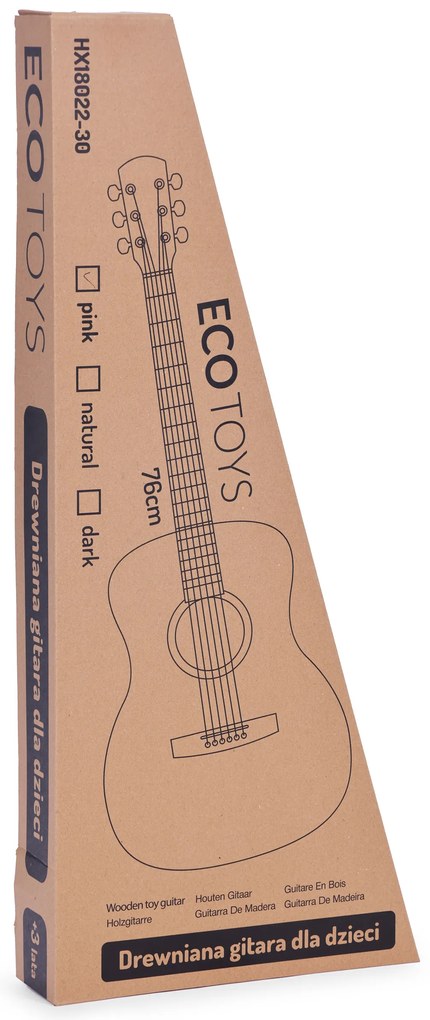 Detská ružová gitara, ECOTOYS