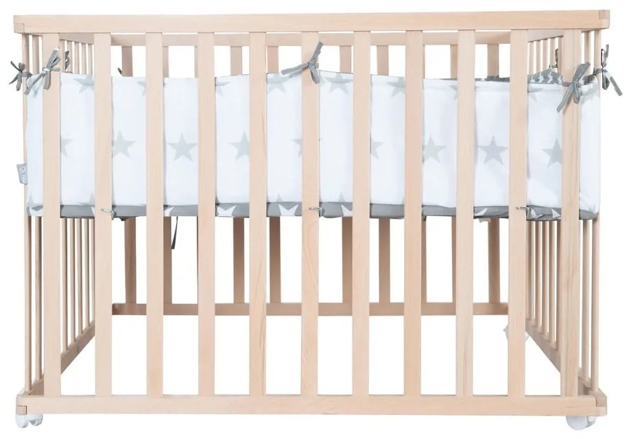 Detská ohrádka v prírodnej farbe 100x100 cm – Roba