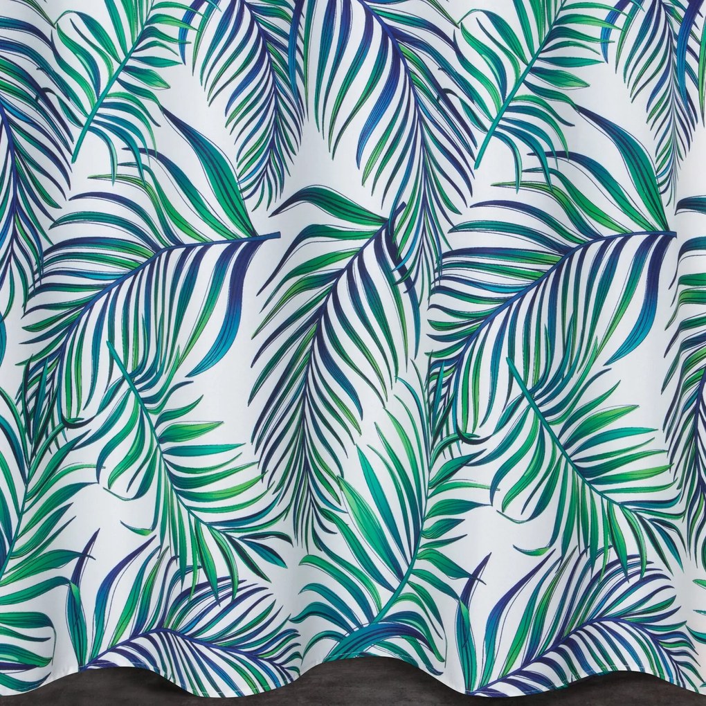 ZÁVES NA KRÚŽKOCH PALMS 02 140X250 CM VZOROVANÁ