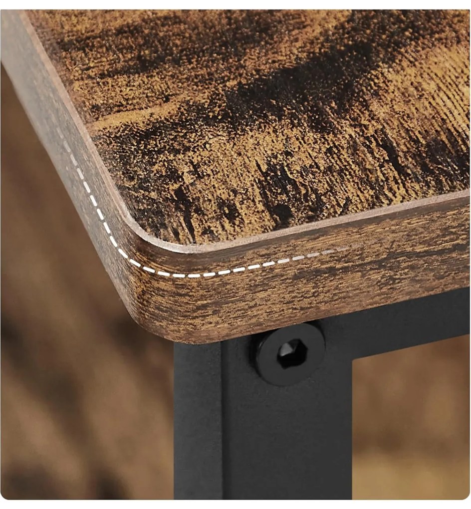 Kuchynský regál Vasagle Pera hnedý/čierny