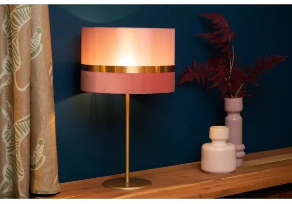 Lucide 10509/81/66 - Stolná lampa EXTRAVAGANZA TUSSE 1xE14/40W/230V ružová