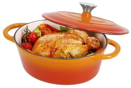 Silvercrest®  Liatinový pekáč, 3 l (oranžová)  (100393109)
