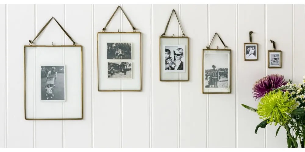 Kovový stojací rámček v zlatej farbe 20x37,5 cm – Rex London