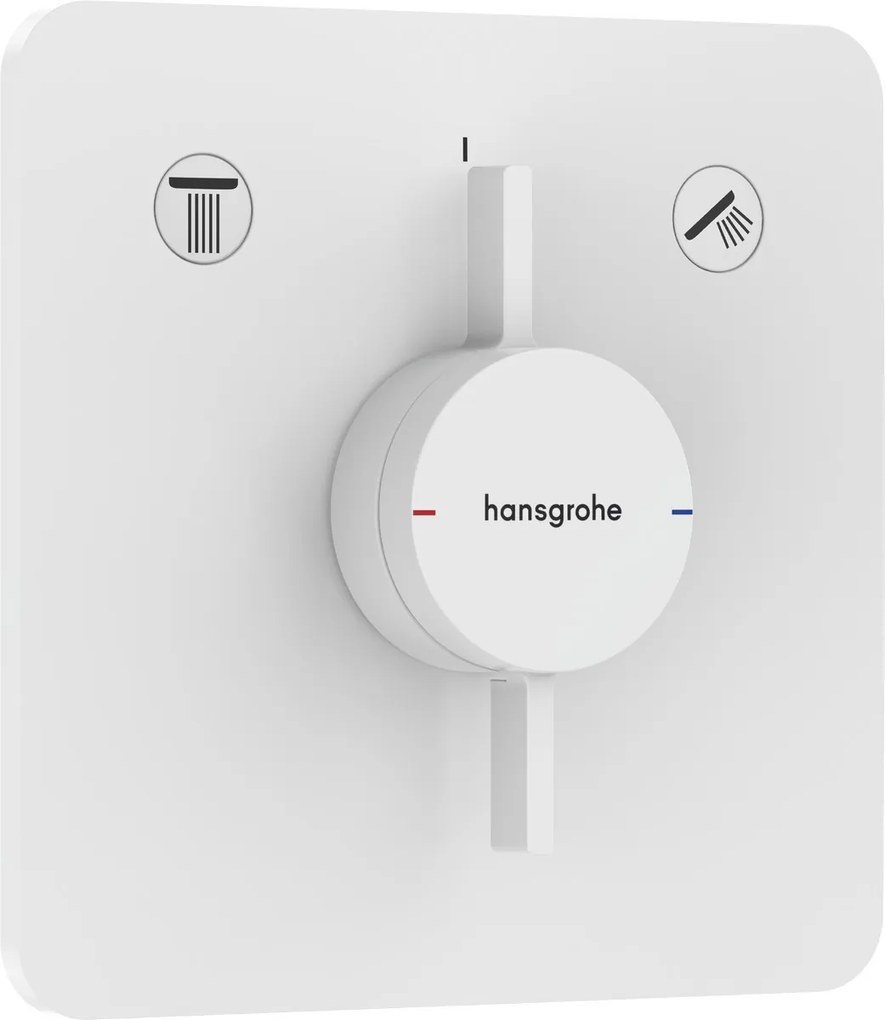 Hansgrohe DuoTurn Q, batéria pod omietku pre 2 spotrebiče, biela matná, HAN-75414700