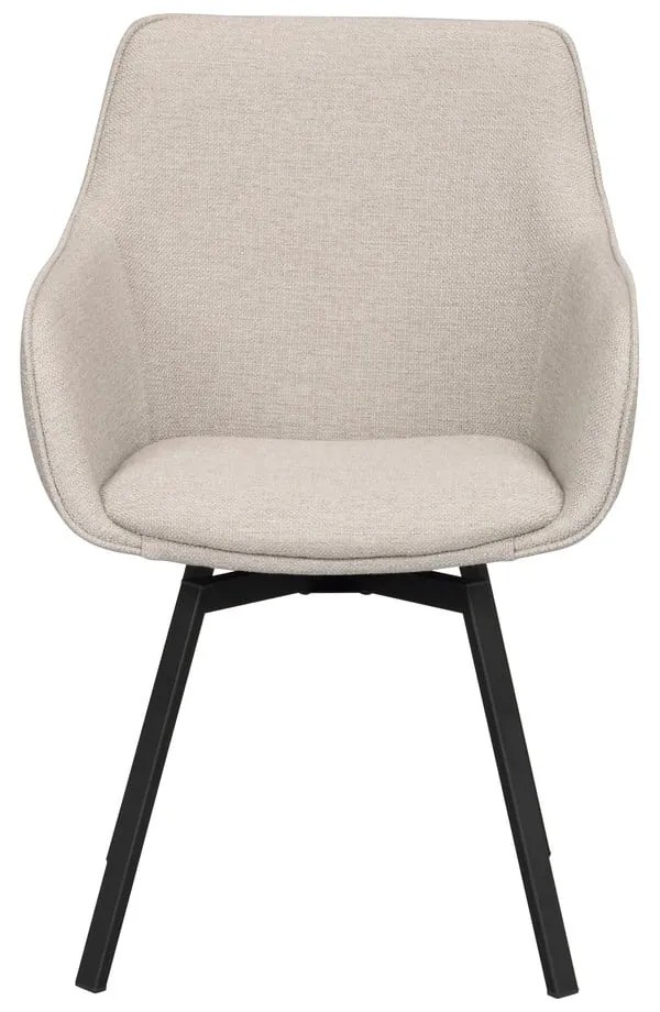 Béžové čalúnené jedálenské kreslá v súprave 2 ks Alison – Rowico