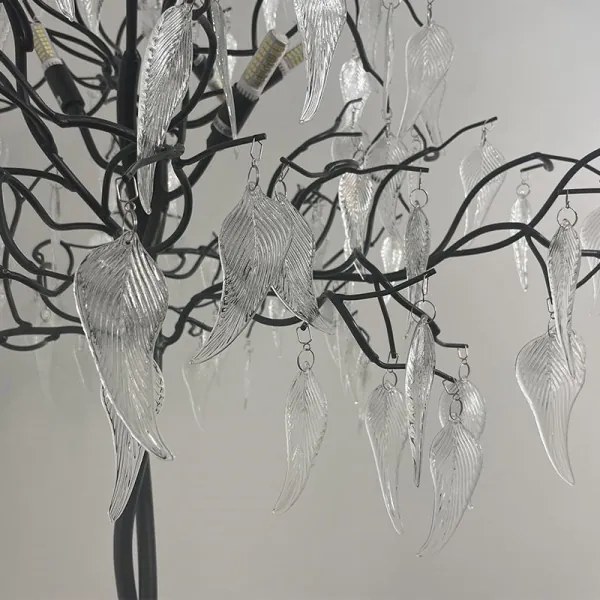 Krištáľová stojacia lampa 5xG9/40W/230V čierna