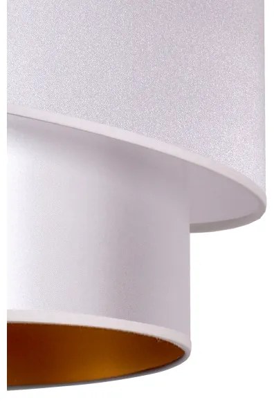 Duolla - Luster na lanku PARIS 1xE27/15W/230V pr. 40 cm strieborná/zlatá