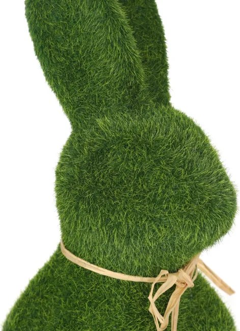 Dekoratívna figúrka POLY v tvare veľkonočného zajaca, zelená 883038