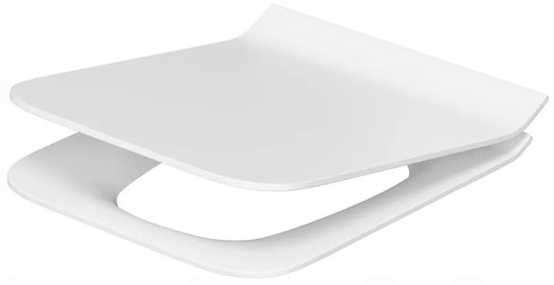 Cersanit Como, antibakteriálne toaletné sedátko z duroplastu, biela, K98-0143
