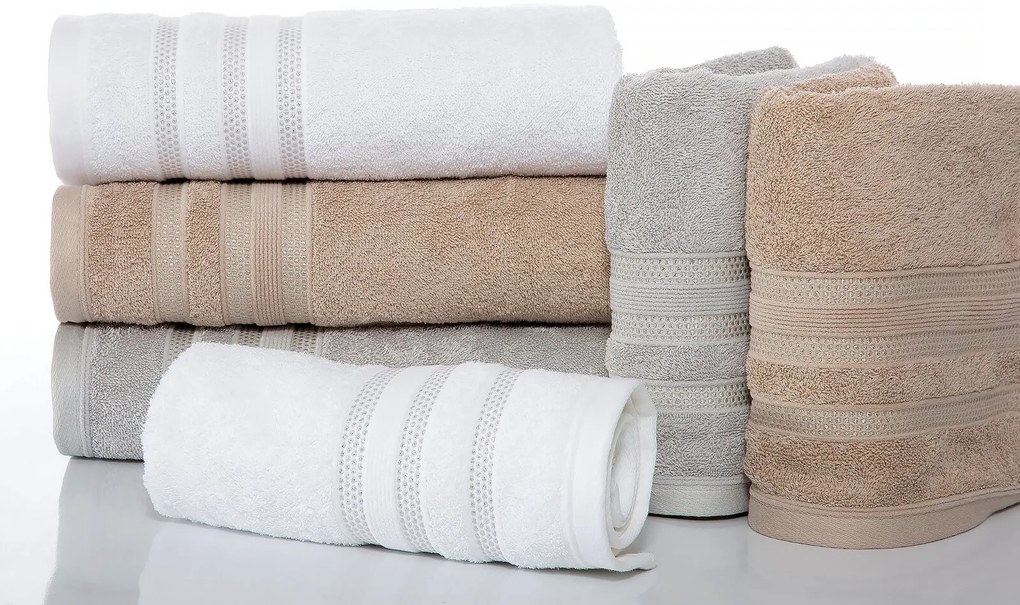 BAVLNENÝ UTERÁK JUDY 70X140 CM HNEDÁ