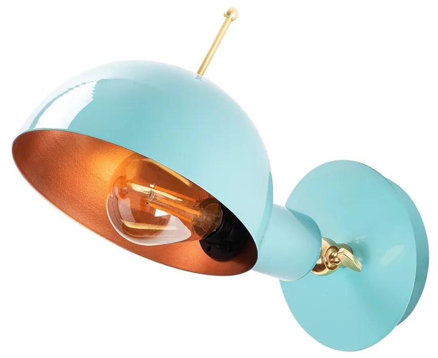 Nástenné svietidlo Sivani II tyrkysové
