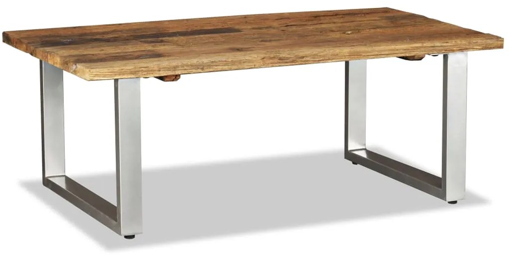 vidaXL Konferenčný stolík, recyklovaný masív 100x60x38 cm