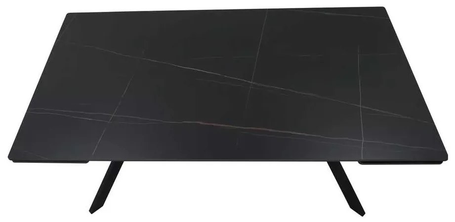 Jedálenský stôl Lumiere 180 x 90 cm, čierna