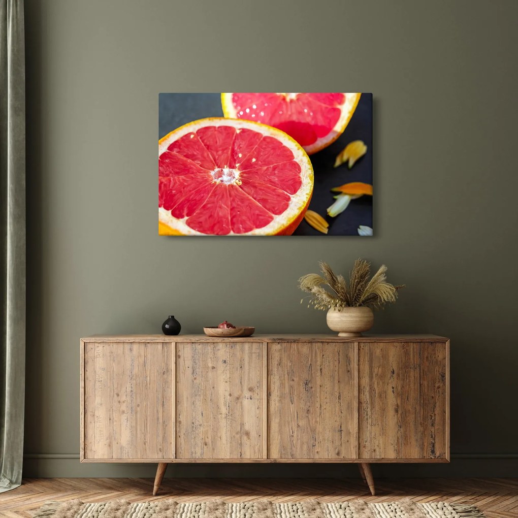 Obraz rozkrojených grapefruitov (90x60 cm)