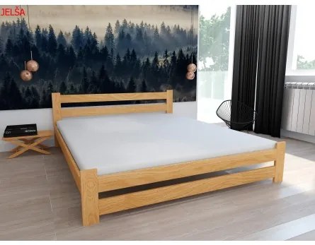 Sammer Kvalitná drevená posteľ v rôznych rozmeroch KLARA KLARA 140 x 200 cm Orech