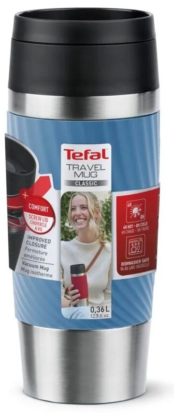 Svetlomodrý cestovný hrnček 360 ml – Tefal