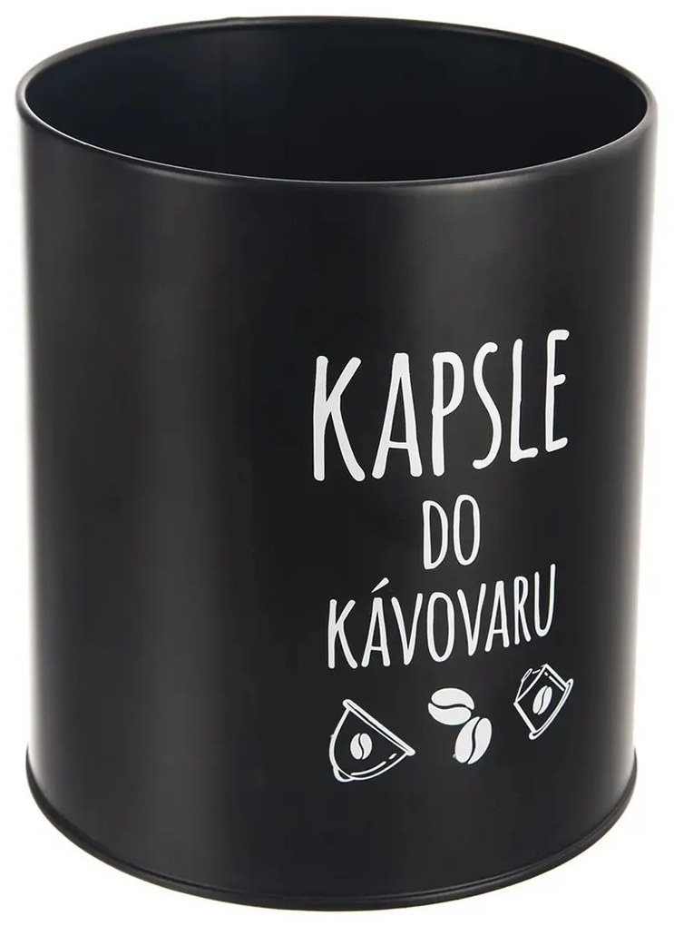 Orion Plechová dóza na Kapsule do kávovaru, BLACK​