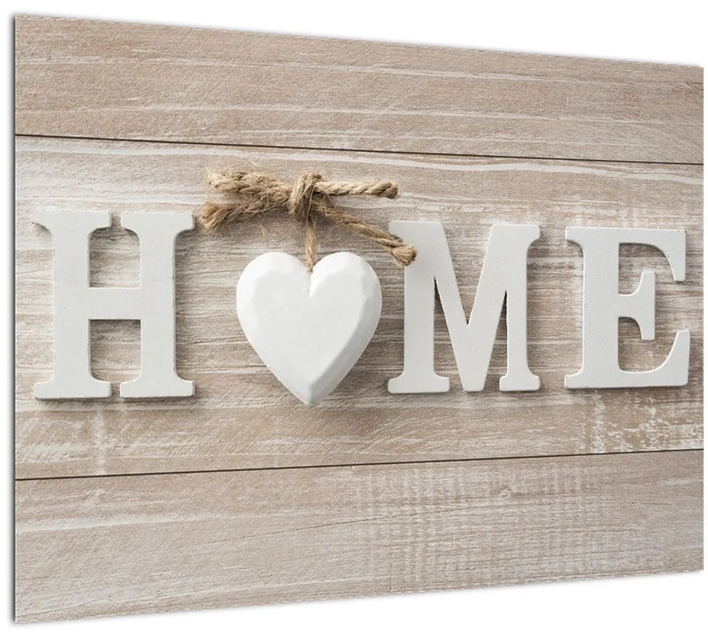 Sklenený obraz - Domov (70x50 cm)