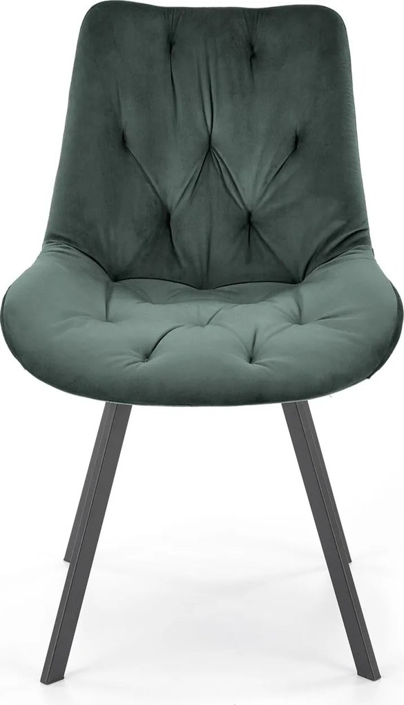 Jedálenská otočná stolička SOFIA - tmavo zelená